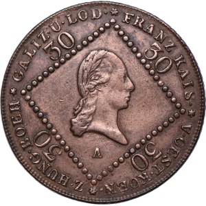 Austria, Francesco II, 30 krajcars 1807 A, Vienna