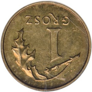 Third Republic, 1 penny 2007, reverse 180 degrees