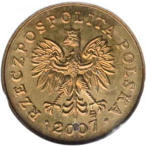 Third Republic, 1 penny 2007, reverse 180 degrees