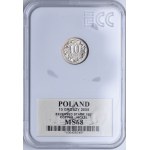 Third Republic, 10 pennies 2005, reverse 180 degrees