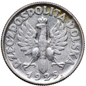 II RP, 1 zloty 1925 Londra, Donna e orecchie