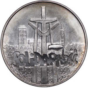 III RP, 100.000 PLN 1990 Solidarietà, tipo A
