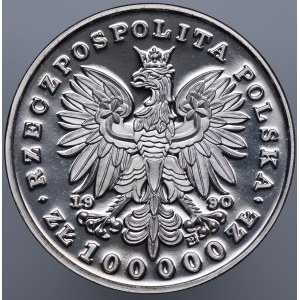 III RP, PLN 100.000 1990 Tadeusz Kościuszko, Piccolo trittico