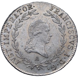 Austria, Francesco II, 20 krajcars 1818 A, Vienna