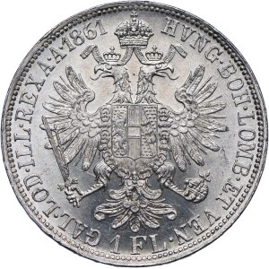Austria, Franz Joseph I, 1 florin 1861 A, Vienna