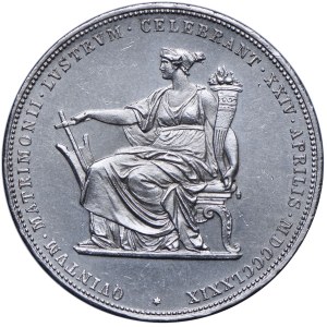 Austria, Franz Joseph I, 2 guilders 1879 Vienna - Silver Wedding