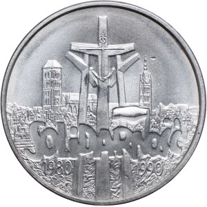 Third Republic, 100,000 zloty 1990, Solidarity Type A