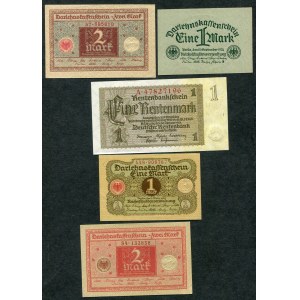 Germany, set of banknotes (5pcs).