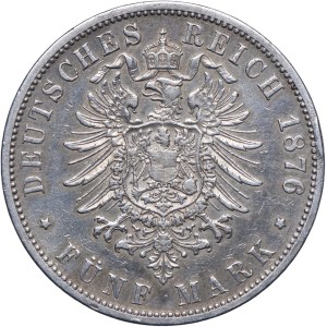 Niemcy, Prusy, Wilhelm I, 5 marek 1876 B, Hannover