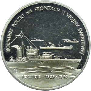 III RP, PLN 200.000 1992 Soldato polacco sui fronti della seconda guerra mondiale - Convogli 1939-1945