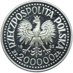 III RP, PLN 200.000 1992 Soldato polacco sui fronti della seconda guerra mondiale - Convogli 1939-1945