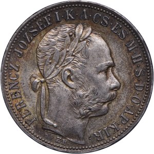 Hungary, Franz Joseph I, 1 forint 1888 KB, Kremnica