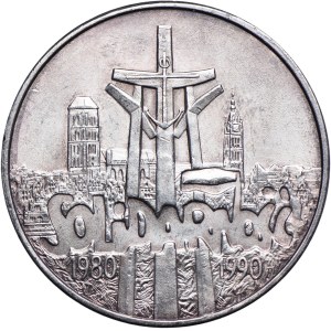 Third Republic, 100,000 zloty 1990, Solidarity , TYPE A