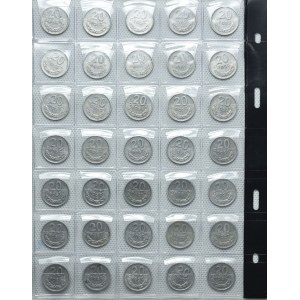 PRL, set di 20 penny 1967-1968 (35 pezzi)