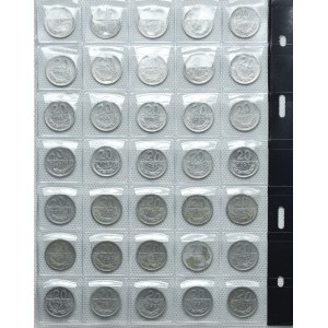 PRL, serie di 20 penny 1972-1985 (35 pezzi)