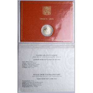 Vatican City, 2 Euro 2016 Extraordinary Jubilee of Mercy