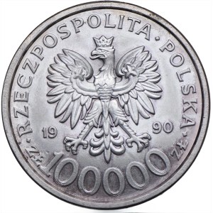 III RP, 100.000 PLN 1990 Solidarietà, Tipo B