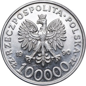 Terza Repubblica, 100.000 zl 1990 Solidarietà , Tipo A