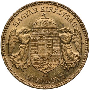 Hungary, Franz Joseph I, 10 crowns 1910 KB, Kremnica