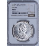 Germany, Prussia, Wilhelm II, 5 marks 1913 A, Berlin