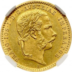 Österreich Dukat 1866 A NGC MS 63