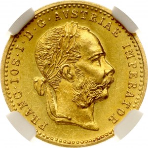 Austria Ducat 1898 NGC MS 63