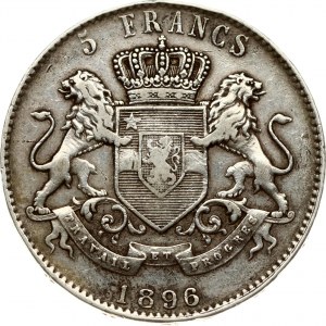 Belgian Congo 5 Francs 1896