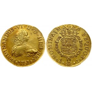 Chile 8 Escudos 1751 So J PCGS AU 58+