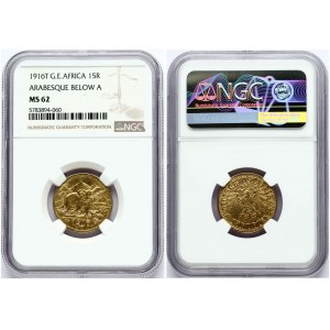 German East Africa 15 Rupien 1916 T NGC MS 62