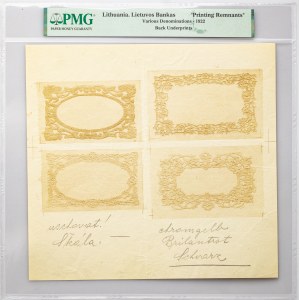 Lithuania Back vignettes designs 1922 PMG