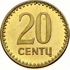 Lithuania 20 Repeated Centu 1990 private workshop Rare Type