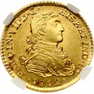 Mexico Escudo 1812 HJ NGC MS 63