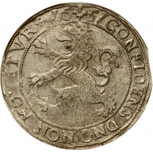 Netherlands Kampen Lion Daalder 1651 NGC MS 62 TOP POP