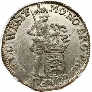 Netherlands WEST FRIESLAND 1 Silver Ducat 1695 NGC MS 63 TOP POP