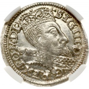 Pologne Trojak 1597 Poznan (R) NGC MS 62