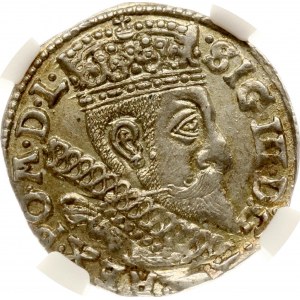 Poľsko Trojak 1598 Poznaň (R2) NGC MS 62 TOP POP