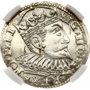 Polonia Trojak 1600 Riga (R1) NGC MS 62