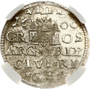 Polonia Trojak 1600 Riga (R1) NGC MS 62