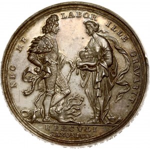 Poland Medal coronation of August II the Strong Saxon 1697