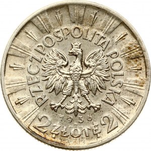 Pologne 2 Zlote 1936 Jozef Pilsudski RARE