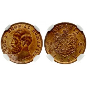 Romania 1 Ban 1900B NGC MS 65 RB