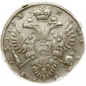 Russia Rouble 1733 (R1) NGC AU 50