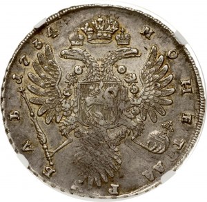 Russia Rouble 1734 NGC AU 53