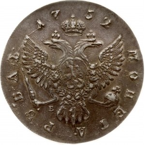 Russia Rouble 1752 ММД-Е PCGS AU 53