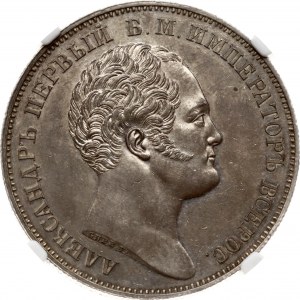 Russia Rouble 1834 Alexander column (R) NGC AU 58