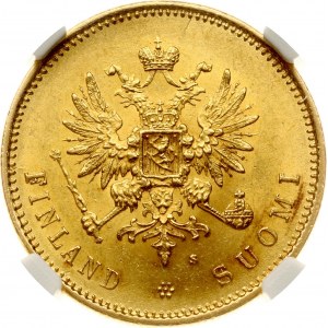 Rusko pre Fínsko 20 Markkaa 1879 S NGC MS 62