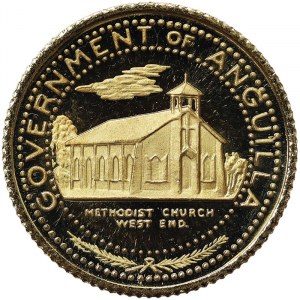 Anguilla, 5 Dollars 1969 in gold
