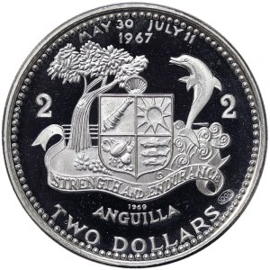 Anguilla, 2 Dollars 1969