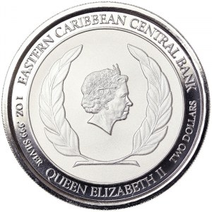 Anguilla, 2 Dollars 2018