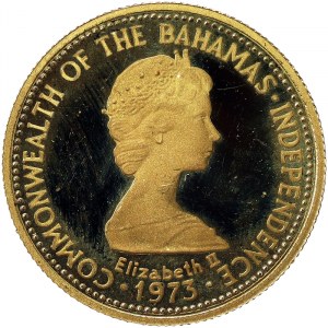 Bahamas, 50 Dollars 1975 in gold